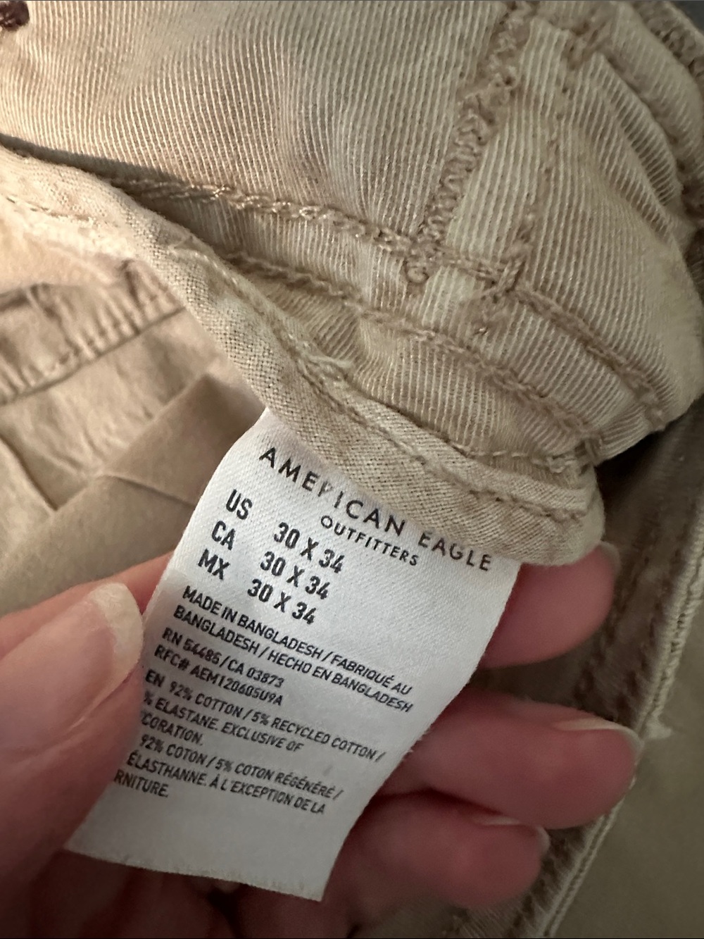 American Eagle 30x 34 Flex Cargo - Picture 6 of 8
